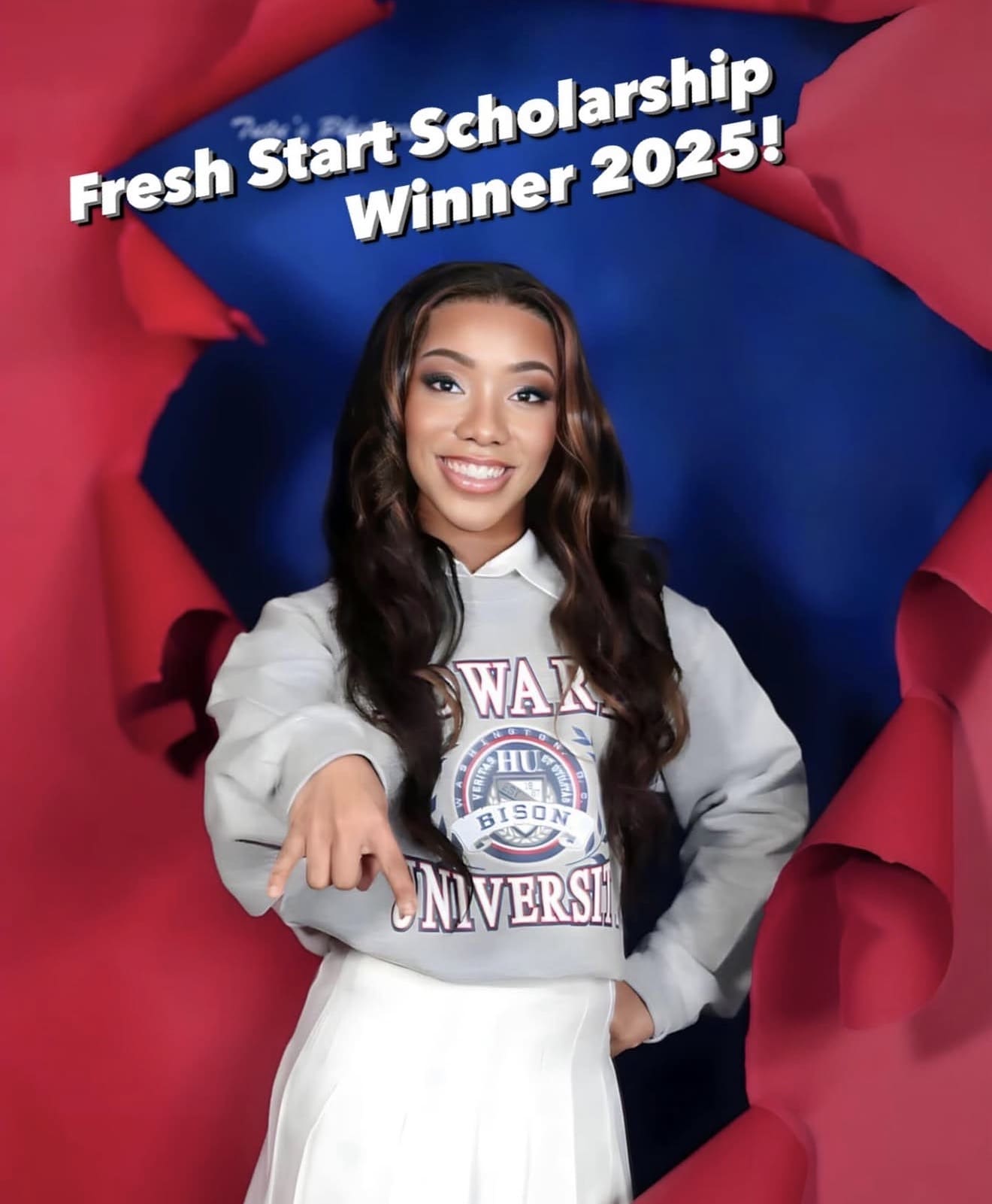 Winner of Fresh Start Scholarship 2025.
